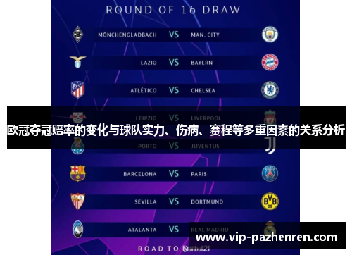 欧冠夺冠赔率的变化与球队实力、伤病、赛程等多重因素的关系分析